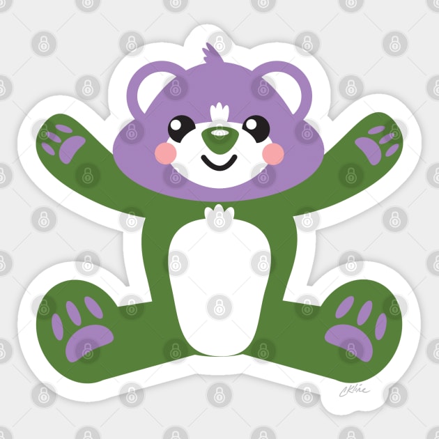 Genderqueer Pride Teddy Bear Sticker by CKline